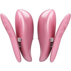 PRETTY LOVE - CAILEY PINZAS PARA PEZONES 10 VIBRACIONES CONTROL REMOTO ROSA