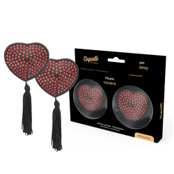 COQUETTE CHIC DESIRE - CUBRE PEZONES ROJO - NEGRO