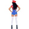 LEG AVENUE - DISFRAZ SEXY MARIO BROS ROJO-AZUL M
