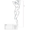 PASSION - WOMAN BS014 BODYSTOCKING ROJO TALLA ÚNICA