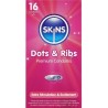 SKINS - DOTS and RIBS PRESERVATIVOS PREMIUM PACK 16