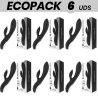 ECOPACK 6 UDS - BLACKandSILVER KAULTZ VIBRADOR CONTROL TOUCH