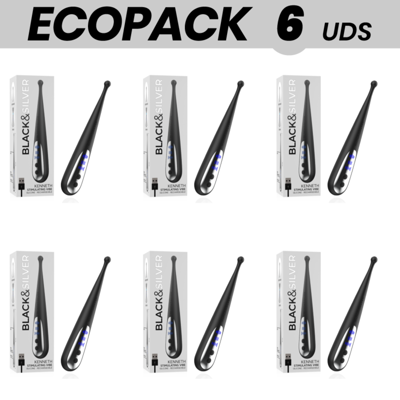 ECOPACK 6 UDS - BLACKandSILVER KENNETH STIMULATING VIBE