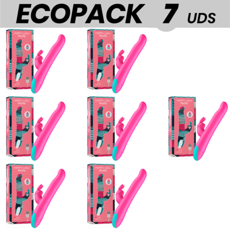 ECOPACK 7 UDS - HAPPY LOKY PLUTO RABBIT VIBRATOR and ROTATOR COMPATIBLE CON WATCHME WIRELESS TECHNOLOGY