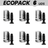 ECOPACK 6 UDS - BLACKandSILVER SCOTT PLUG ANAL SILICONA PREMIUM NEGRO