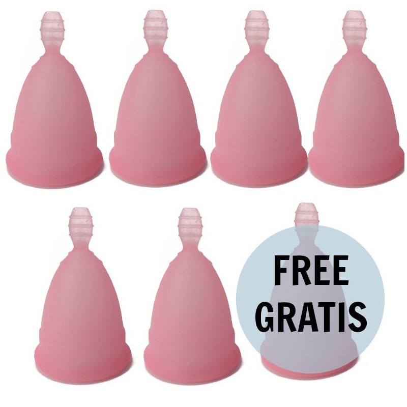 NINA KIKÍ - COPA MENSTRUAL TALLA S ROSA 6 1 GRATIS
