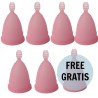NINA KIKÍ - COPA MENSTRUAL TALLA S ROSA 6 1 GRATIS