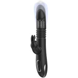 BLACKandSILVER - KENJI VIBRADOR RABBIT UP and DOWN COMPATIBLE CON WATCHME
