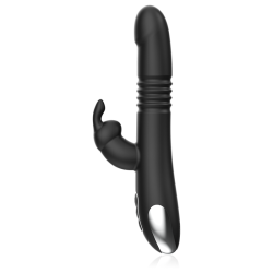 BLACKandSILVER - KENJI VIBRADOR RABBIT UP and DOWN COMPATIBLE CON WATCHME