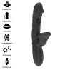 IBIZA - VIBRADOR Y ESTIMULADOR DE CLÍTORIS CON EFECTO MORDEDOR Y ROTACIÓN