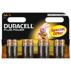 DURACELL - PLUS POWER PILA ALCALINA AA LR6 BLISTER8