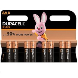 DURACELL - PLUS POWER PILA ALCALINA AA LR6 BLISTER8