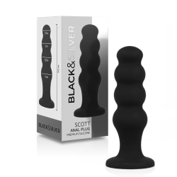 BLACKandSILVER - SCOTT PLUG ANAL SILICONA PREMIUM NEGRO