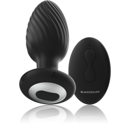 BLACKandSILVER - WELLS PLUG ROTADOR ANAL SILICONA CONTROL REMOTO