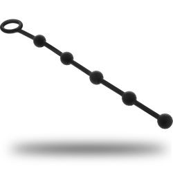 BLACKandSILVER - KORG ROSARIO ANAL INICIACION SILICONA 21 CM