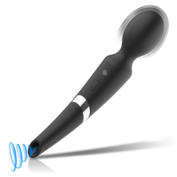 BLACKandSILVER - BECK WAND Y ONDAS ESTIMULADORAS 2 EN 1 SILICONA