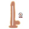 GET REAL - DUAL DENSITY DILDO 25,5 CM CON TESTÍCULOS NATURAL