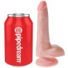 KING COCK - PENE REALÍSTICO CON TESTÍCULOS 13.5 CM NATURAL