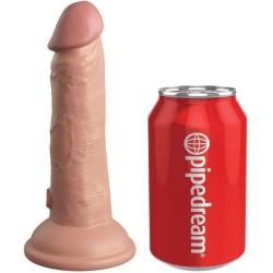 KING COCK - ÉLITE DILDO REALÍSTICO VIBRADOR and SILICONA 15.2 CM