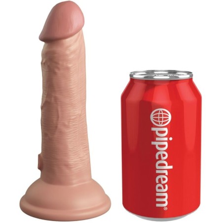 KING COCK - ÉLITE DILDO REALÍSTICO VIBRADOR and SILICONA 15.2 CM