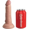 KING COCK - ÉLITE DILDO REALÍSTICO VIBRADOR and SILICONA 15.2 CM