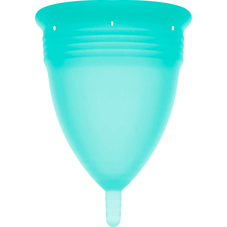 STERCUP - COPA MENSTRUAL FDA SILICONA AQUAMARINA - TALLA L