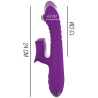 INTENSE - IGGY VIBRADOR MULTIFUNCIÓN RECARGABLE UP and DOWN CON ESTIMULADOR DE CLITORIS MORADO