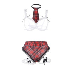 SUBBLIME - DISFRAZ DE COLEGIALA SEXY CON SUJETADOR L-XL