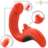 INTENSE - PAULINA VIBRADOR and ESTIMULADOR EN FORMA DE U ROJO