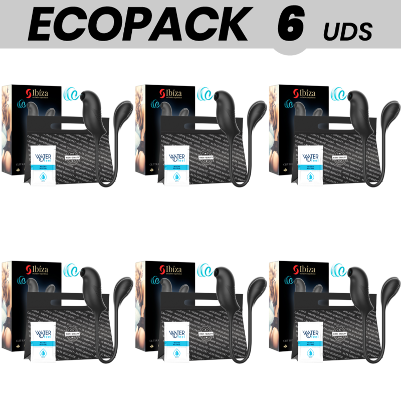 ECOPACK 6 UDS - IBIZA ESTIMULADOR CON ONDAS ESTIMULADORAS MAGIC CLÍTORIS Y VIBRACION