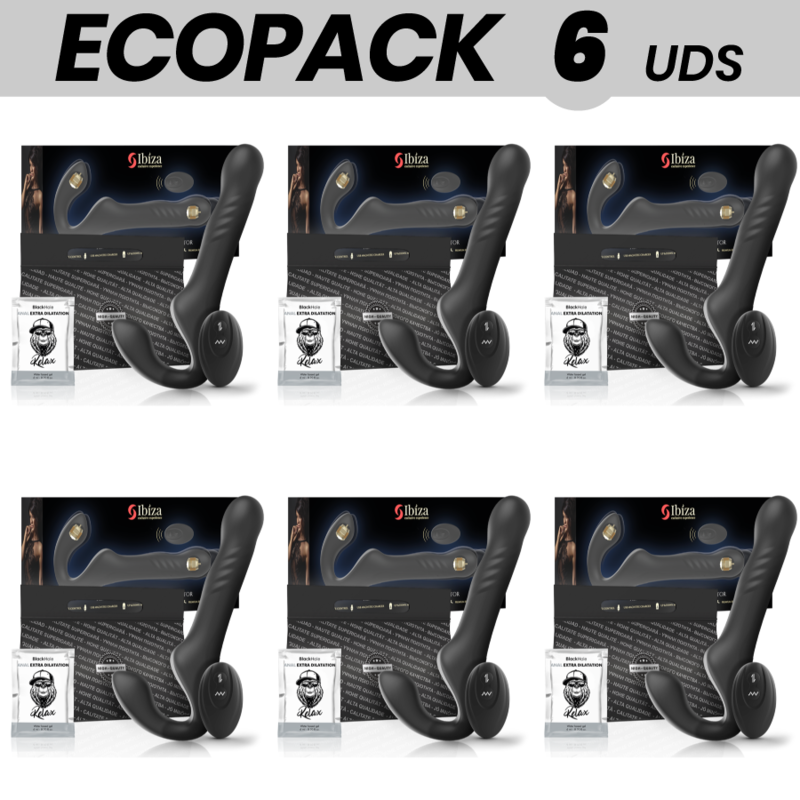 ECOPACK 6 UDS - IBIZA VIBRADOR STRAPLESS CONTROL REMOTO UP and DOWN