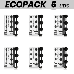 ECOPACK 6 UDS - BLACKandSILVER HARRY CADENA BOLAS ANALES 14 CM