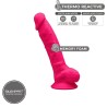 SILEXD - MODELO 1 PENE REALÍSTICO SILICONA PREMIUM SILEXPAN FUCSIA 17.5 CM