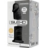 SILEXD - MODELO 2 PENE REALÍSTICO SILICONA PREMIUM SILEXPAN NEGRO 19 CM