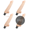 LOVECLONE - HARALD SELF LUBRICATION VIBRADOR 24 CM -O- 4 CM 3 1 GRATIS