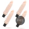 LOVECLONE - IVAR SELF LUBRICATION VIBRADOR 20 CM -O- 3.7 CM 3 1 GRATIS