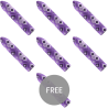 CUSTOM BULLETS - BALA RECARGABLE SNAKE LILA 10 INTENSIDADES 6 1 GRATIS