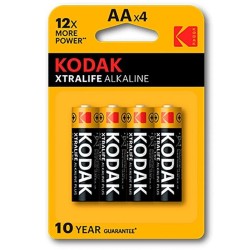 KODAK - XTRALIFE PILA ALCALINA AA LR6 BLISTER4