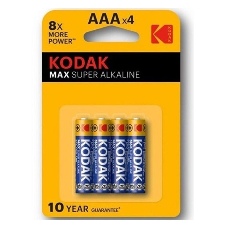 KODAK - MAX SUPER PILA ALCALINA AAA LR03 BLISTER4