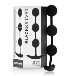 BLACKandSILVER - HARRY ROSARIO ANAL 3 ESFERAS SILICONA 14 CM