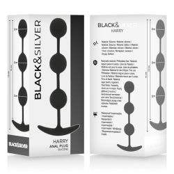 BLACKandSILVER - HARRY ROSARIO ANAL 3 ESFERAS SILICONA 14 CM
