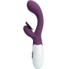 PRETTY LOVE - BUTTERFLY KISS VIBRADOR RABBIT and ESTIMULADOR PUNTO G MORADO