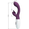 PRETTY LOVE - BUTTERFLY KISS VIBRADOR RABBIT and ESTIMULADOR PUNTO G MORADO