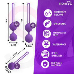 MORESSA - OSIAN SET Osian One 51 Gr - Osian Two 101 Gr - Osian Three 85 gr PREMIUM SILICONA LILA