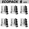 ECOPACK 6 UDS - BLACKandSILVER RUPERT CADENA BOLAS ANALES 10 CM
