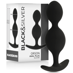 BLACKandSILVER - ORSON PLUG SILICONA 2 ONDAS ANALES 9 CM
