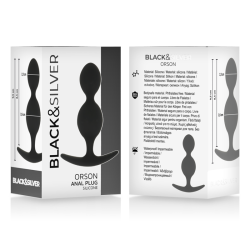 BLACKandSILVER - ORSON PLUG SILICONA 2 ONDAS ANALES 9 CM
