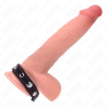KINK - ANILLO PENE CUERO CON CIERRE A PRESIÓN FORRO ROJO 21 X 1.5 CM