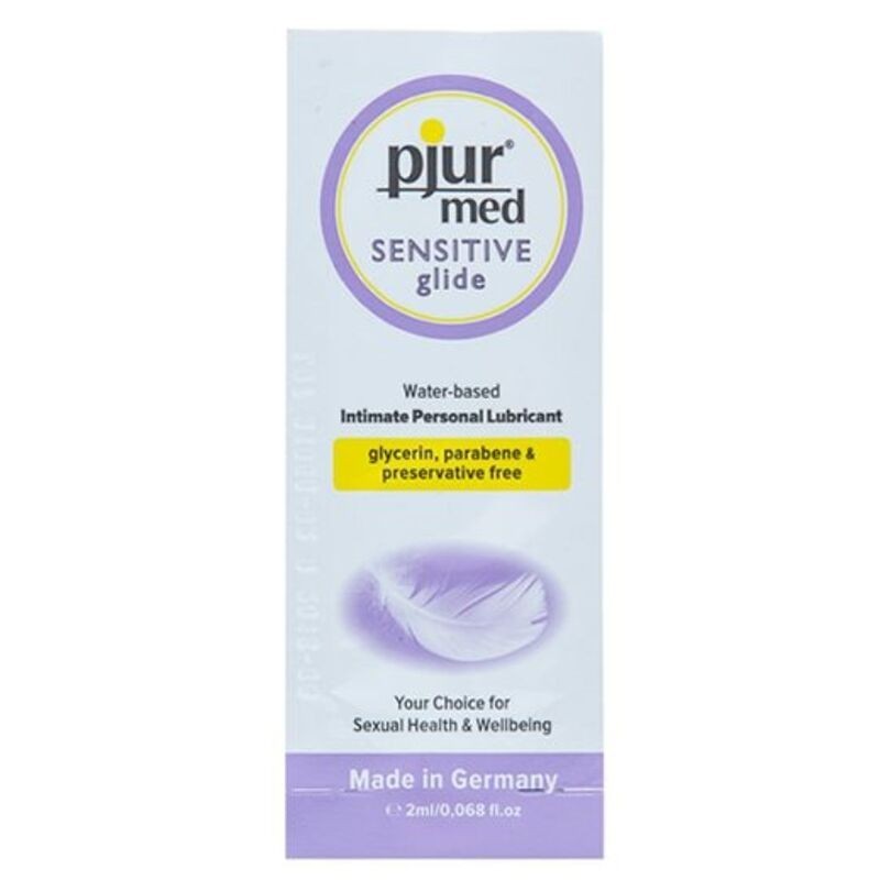 PJUR - MED SENSITIVE GLIDE LUBRICANTE BASE AGUA 2 ML PJUR - MED SENSITIVE GLIDE LUBRICANTE BASE AGUA 2 ML