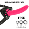 DELTA CLUB - TOYS ARNES DILDO ROSA SILICONA MEDICA 23 CM -O- 4.5 CM